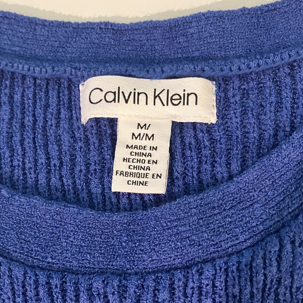 Calvin Klein Royal Blue Knit Tank